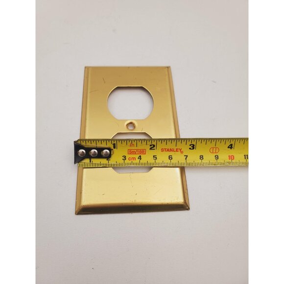 Light Switch Cover , Switch Plate, Outlet Cover, Gold, Antique Brass, Plug, - Picture 8 of 9